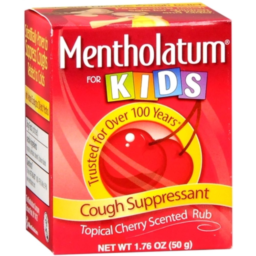 Mentholatum Cherry Chest Rub For Kids 1.76 oz (Pack of 4)