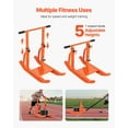 thumbnail image 3 of VEVOR Weight Power Pull Push Sled Workout Fitness Strength Speed Training Sled Orange, 3 of 9