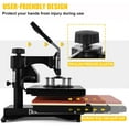 thumbnail image 5 of SHZOND 5 in 1 Heat Press Machine,12x10 inch Heat Press Transfer Machine Sublimation for T-Shirt Hat Cap Mug Plate Cap, 5 of 9