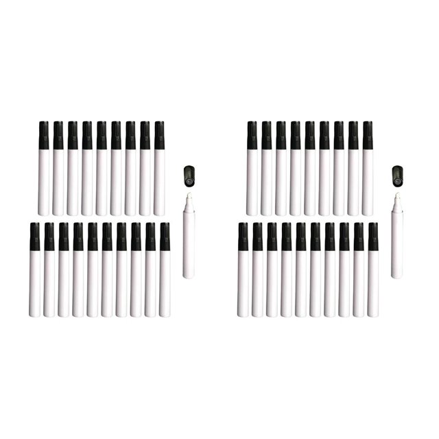 Methold 10Pcs Empty Whiteboard Pen Blank Paint Marker Pen Barrels Whiteboard Tube Type1