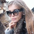 thumbnail image 2 of Gafas De Sol De ojo De gato para mujer, marca Vintage, tonos negros, gafas De Sol con degradado, gafas De Sol femeninas geniales De diseñador De una pieza, gafas De Sol femeninas Tan Jianjun unisex, 2 of 2