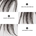 thumbnail image 3 of OULII Forehead Bangs Clip Bang Hair Clip Human Hair Cover Forehead 1Pack, 3 of 8