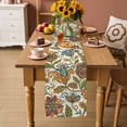 thumbnail image 2 of Paisley Boho Floral Table Runner 72 Inches, Vintage Flowers Botanical Bed Runner Dresser Scarves Tabletop for Indoor Outdoor Parties/Ceremony/Banquet, 16" x 72", 2 of 9