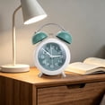thumbnail image 5 of Alarm Clock, Metal 4 Inch Desk Table Analog Clock Silent with Night Light for Dormitory Home Office Travel Decor Alarm Clock, 5 of 8