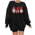 thumbnail image 2 of Babysbule Chemises de Noël pour Femmes Mode Décontractée Manches Longues Imprimé Chandail en Molleton Dames Liquidation Hauts Mode, 2 of 9