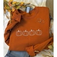 thumbnail image 3 of Pumpkin Outline Embroidered Sweatshirt, 3 of 4
