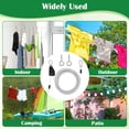 thumbnail image 7 of 40 FT Clothes Line Outdoors, 3/16" Retractable Wire Clothes Ropes PVC Coating Laundry Clothesline with Retractor for Outdoors Camping, 7 of 7