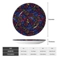 thumbnail image 2 of Cauagu Colorful Shells Print Bone China Decorative Plate, Wall Mount Plate Holiday Decor Decorative Ceramic Plates with Stand Elegant Household Plates Decorative-10in, 2 of 6