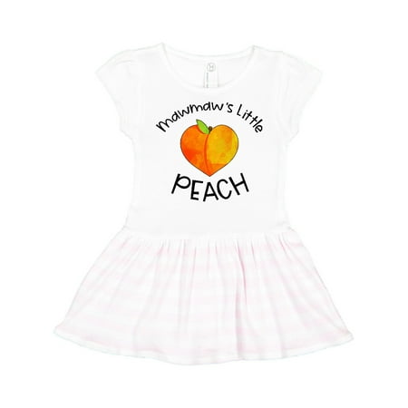 

Inktastic Mawmaw s Little Peach Cute Peach Heart Gift Toddler Girl Dress