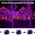 thumbnail image 3 of Twinkle Star Christmas Lights, 25 LED 12 ft Christmas Lights for Christmas Decoration, Connectable Indoor Outdoor Strawberry String Lights for Patio & Holiday Parties, Purple, 3 of 5