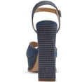 thumbnail image 2 of Schutz Womens Keefa Crackle Leather Platform Sandals, 2 of 3