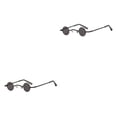 thumbnail image 4 of Sonducket Gafas de sol de metal con lentes AC a prueba de sol HD Reemplazo antiguo Gafas decorativas de moda fáciles de combinar Gafas tipo 6 2piezas, 4 of 6