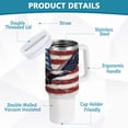 thumbnail image 4 of 40 Oz Car Handle Water Bottle Water Cup Water Bottle Water Jug Coffee Cup Travel Water Bottle Cool Eagle, 4 of 8
