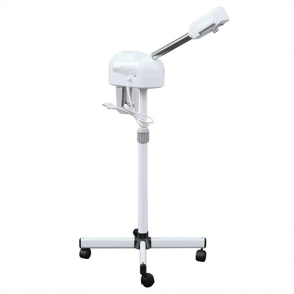 800W Facial Steamer Adjustable Height Esthetician Steamer On Wheels 360° Rotatable Nozzle Deep Cleaning Humidifier Facial Spa Moisturizing and Hydrating Skin Care for Personal Home Salon Spa