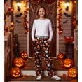 thumbnail image 3 of Girls Halloween Sleep Pants 7 14t Kids Jack O Lantern Pumpkin Print Pajama Bottoms Elastic Waist Loungewear For Preteens Nightwear, 3 of 6