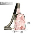 thumbnail image 2 of FORMRS Womens Crossbody Sling Bag Travel Daypack Shoulder Chest Backpack, Pink Christmas Cups, 2 of 7