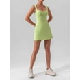 thumbnail image 6 of Deago Tennis Dress for Women Athletic Dress with Built-in Bra Womens Workout Golf Exercise Dresses (Green, XL), 6 of 9