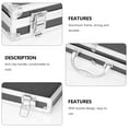 thumbnail image 3 of WEUVEB Aluminum Tool Box Chest Toolbox Aluminum Easy Open/Close 1Pcs, 3 of 8