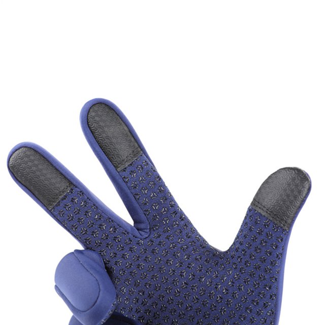 Guantes de bicicleta Manopla de dedos completos para esquiar Motociclismo (Azul M) Hugtrwg Accesorios para bicicletas