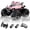Pink, variant on Monster King 4WD Amphibious RC Car with 2 Batteries,Dual Control Modes (Steering Wheel & Wrist Watch), Waterproof Remote Control Monster Truck, All-Terrain Toy for Boys/Girls