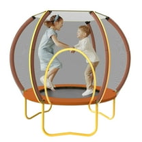 Fenbeli 42in Trampoline for Kids with Enclosure Net Mini Indoor/Outdoor Trampolines with Heavy Duty Frame