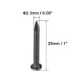 thumbnail image 3 of Uxcell 25mm / 1" Clavo de Cemento de Pared de Acero al Carbono Electrochapado Negro 200 Paquete, 3 of 5