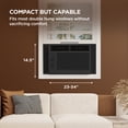 thumbnail image 6 of TCL 5,000 BTU Mechanical Window Air Conditioner (Black) - Two-in-One Cooling & Fan, 7 Temperature Settings, Dual Fan & Cooling Speeds, Compact Fit, Washable Filter, Cools up to 150 Sq ft - W5WM-B3, 6 of 17