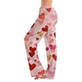 thumbnail image 2 of Youpwaven Women's Valentine's Day Heart Printed Sleep Pants - Cozy Pajama Bottoms, Drawstring Waist Comfortable Loungewear for Valentine Nights, 2 of 7