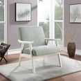 thumbnail image 2 of Pemberly Row Armchair in Smoke Gray Fabric with Antique White Finished Frame, 2 of 7