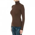 thumbnail image 2 of Ambiance Apparel #65660 Turtle Neck Ribbed Long Sleeve Sweater Top, 2 of 4