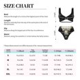 thumbnail image 2 of Kdxio Vintage Winged Rose Skull Print Women's 2 Piece High Waisted Wrap Spaghetti Strap Summer Swimsuit Bikini Set-X-Large, 2 of 5