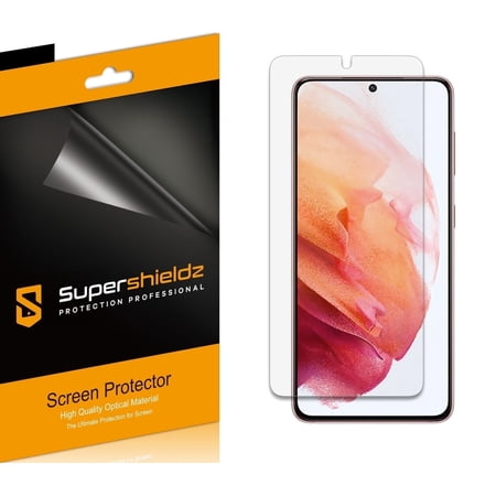 Supershieldz Designed for Samsung Galaxy S21 5G Screen Protector, High Definition Clear Shield (PET) (6 Pack)