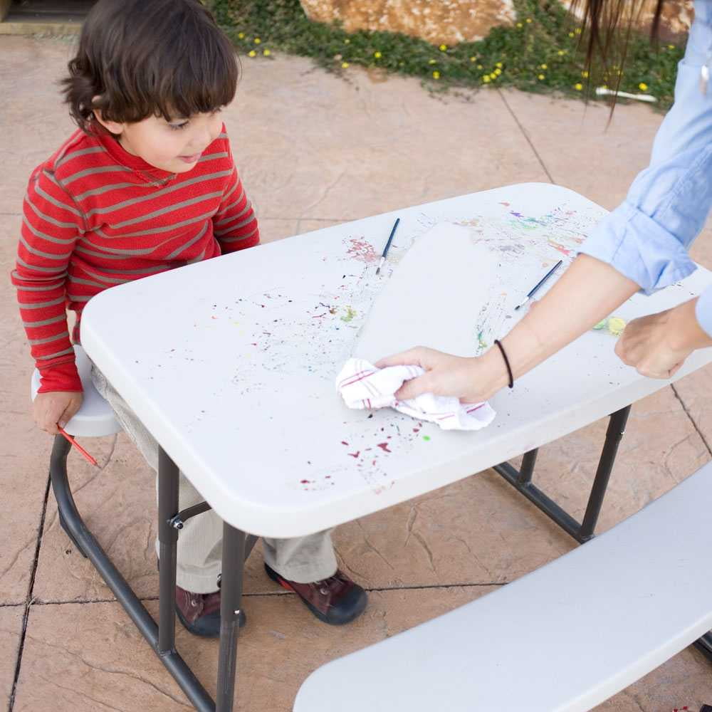 Lifetime Kid's Picnic Table, Almond - 1