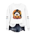 thumbnail image 7 of Enjoytime Halloween Crewneck Sweatshirt Ghost Pumpkin Graphic Long Sleeve Pullover Top Cute Fall Fashion Kids Clothes Girls, 7 of 7