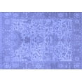 thumbnail image 1 of Ahgly Company Machine Washable Indoor Rectangle Oriental Blue Traditional Area Rugs, 2' x 4', 1 of 4