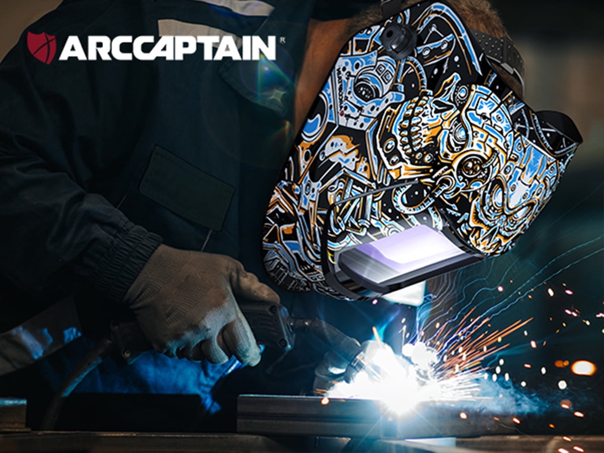 ARCCAPTAIN Large View Auto-Darkening true color Welding Helmet