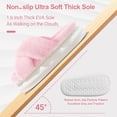 thumbnail image 2 of Womens Slippers Fluffy Slippers Ultra Comfy Open Toe House Slippers Memory Foam Non-slip Indoor Outdoor Slippers Fuzzy Slippers Soft Thick Sole, 2 of 7
