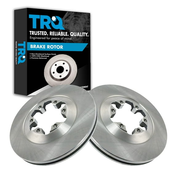 TRQ Front Brake Rotors Set Vented Fits Select 2009-2012 Chevrolet Colorado GMC Canyon