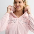 thumbnail image 3 of Juniors' Harper & Ivy Faux Fur Zip-Up Hoodie Color: Chalk Pink Size: MEDIUM, 3 of 4