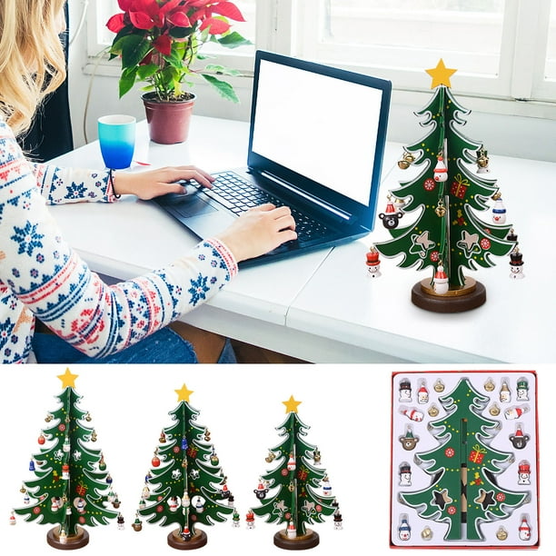Liquidación Del Día Ofertas Prime Árbol de Navidad de Madera Contrachapada Onlyliua Regalo para Niños