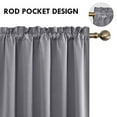 thumbnail image 3 of DWCN Grey Blackout Curtains for Bedroom, Thermal Insulated Energy Saving Room Darkening Curtains for Living Room (W60 x L84 inch, Set of 2 Panels, Top of Rod Pocket), 3 of 5