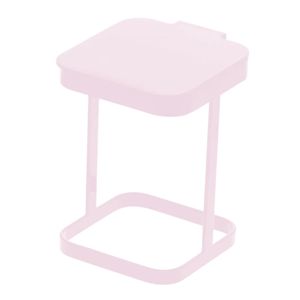 Soporte para bolsas de basura pequeñas, soporte para bolsas de basura, soporte portátil para bolsas de basura, soporte para bolsas de basura de escritorio. Rosa