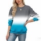 thumbnail image 5 of Xuyuer Women's Fashion Printed Long Sleeve Loose Blouse, Round Neck Hoodless Sweatshirt for Casual Spring Wear, Weekend Outings and Cozy Layering, 5 of 5