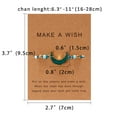 thumbnail image 7 of Happy date Crescent Moon Braided Strand Imitation Stone Resin Bracelet Adjustable Woven String Rope Cord Card Wrap Bangle Wristband, 7 of 7