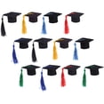 thumbnail image 4 of 12 Uds Mini lindo gorro de graduación sombrero de graduación para fiesta para decoración de botellas de vino, 4 of 4