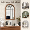 thumbnail image 3 of Spaco Arched Window Finished Mirror with Back Board-Natural, Mirrors for Wall, 3 of 6
