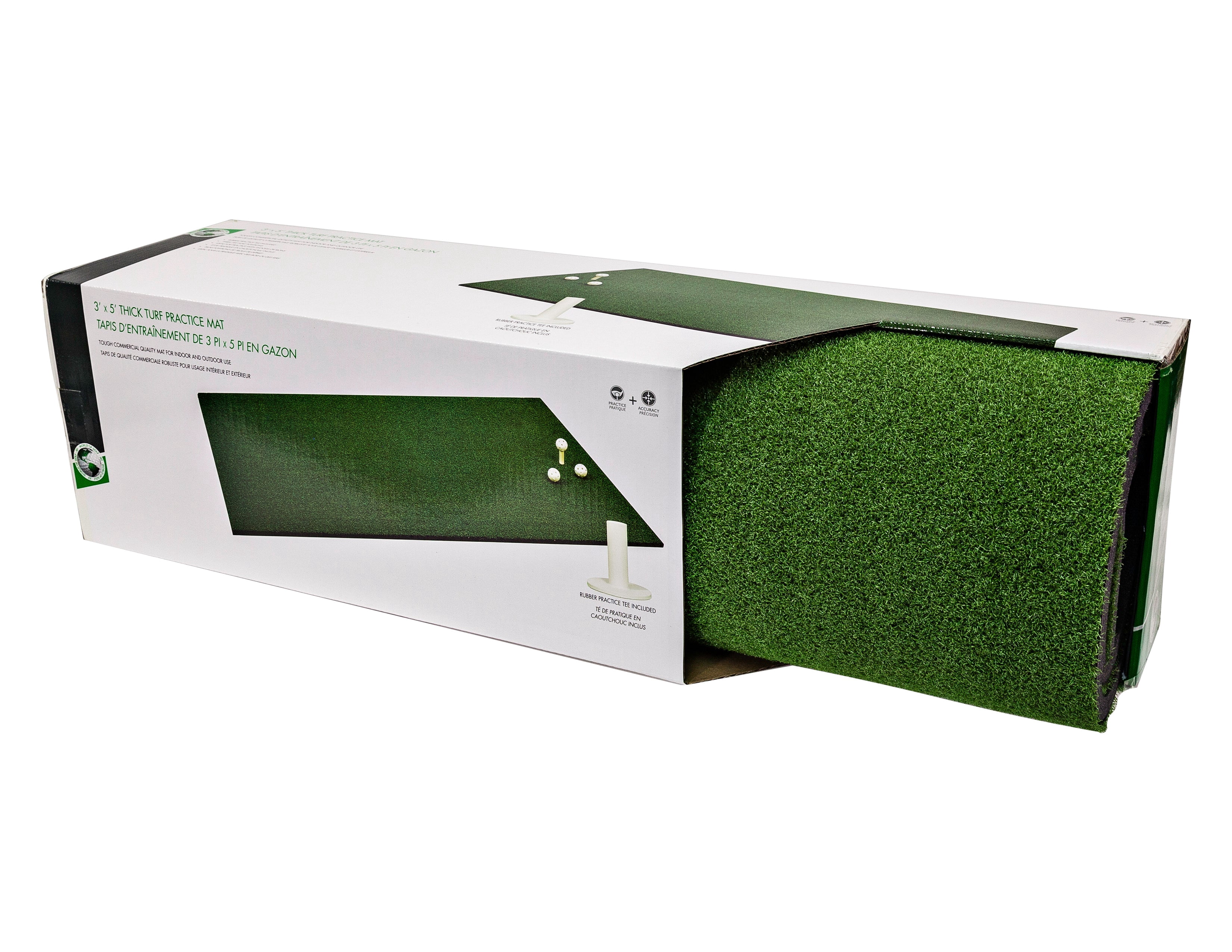 Jef World of Golf 3' x 5' Thin Turf Golf Practice Mat