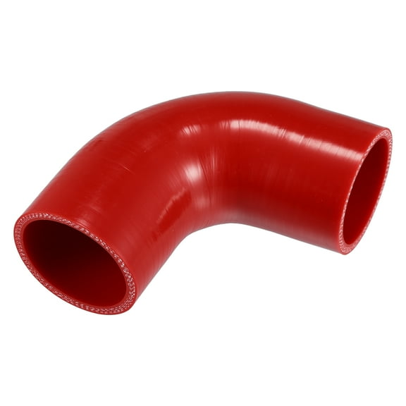 Unique Bargains 1 Pcs 57mm 2.24" ID 102mm 4.02" Length 90° Red Car Silicone Hose