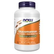 NOW Supplements, Glucomannan (Amorphophallus konjac) Pure Powder, Supports Regularity*, Healthy Weight Management*, 8-Ounce