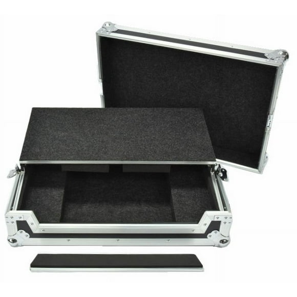 Fly Drive Case Fits Numark NS6II DJ Controller or similarly sized equipment with Laptop Shelf